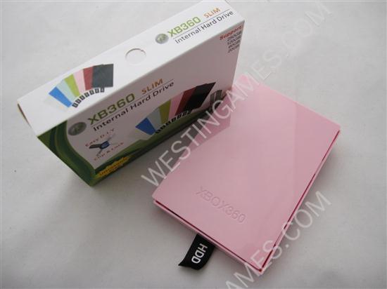 Internal Hard Drive HDD Housing Shell Case DIY Clip and Lock Pink for XBOX360 SLIM (OEM)