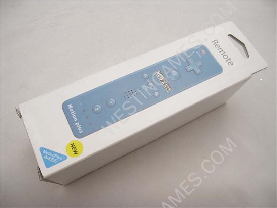 2IN1 Remote Controller with Built-in Motion Plus Light Blue for Nintendo Wii (NEUTRAL)