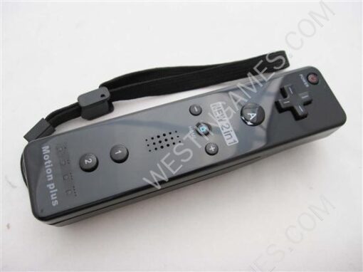 2IN1 Remote Controller with Built-in Motion Plus Black for Nintendo Wii (NEUTRAL) - Image 3