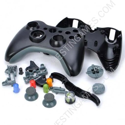 Full Replacement Housing Case for Xbox 360 Wired Controller - Black