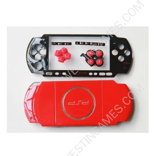 Complete Housing Shell Case Black/Red Limited edition for Sony PSP 3000 (God of War) - Image 4