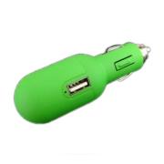 Mini 2 USB Ports Car Charger Green for Apple Iphone 4/ipad/ psp/pspgo/3ds/dsill/ dsi/dsl/mp3