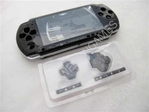 Complete Housing Shell Case Spare Part Black for PSP 3000