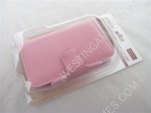 Colored Leather Case With Stand Pink for NDSi XL/LL - Image 4