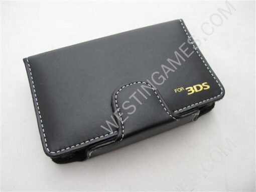 Colored Leather Case Bag Black for Nintendo 3DS/3DS