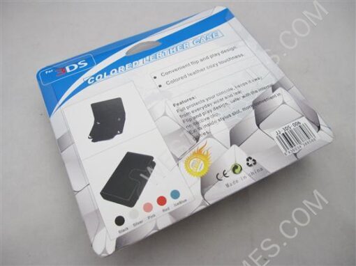 Colored Leather Case Bag Black for Nintendo 3DS/3DS - Image 6