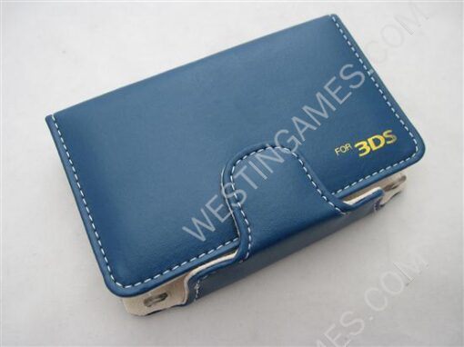 Colored Leather Case Bag Blue for Nintendo 3DS/3DS