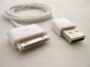 6Pin USB Sync Charging & Data Cable Cord White for iPhone 4 4S /iPad 2 (1M) 02