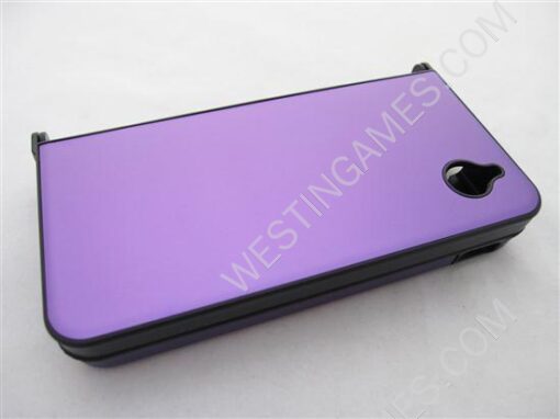 Protective Plastic Case with Aluminum Cover Purple for NDSi LL/XL