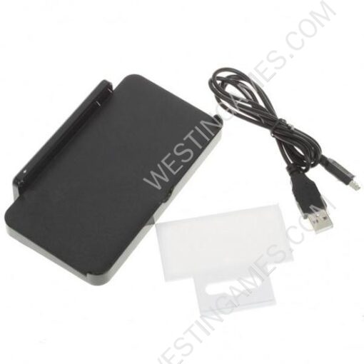 Flat Charging Charge Stand Black for Nintendo 3DS (4.6~5.2V) - Image 2