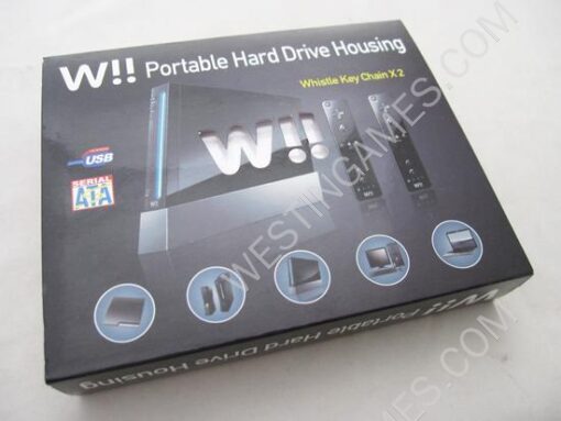 Mini Wii Console Shaped USB 2.0 2.5" SATA Portable Hard Drive HDD Housing Shell White