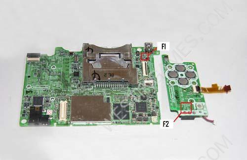 Replacmenet Motherboard F1/F2 Fuse Spare Part for NDSi/DSi - Image 2