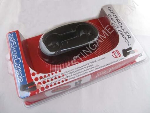 Dual Port USB Charging Station for PlayStation 3 PS3 Move Controllers Black