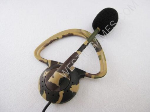 Hook Style Earphones with Microphone without Packing for Xbox 360 - Camouflaged - Image 2