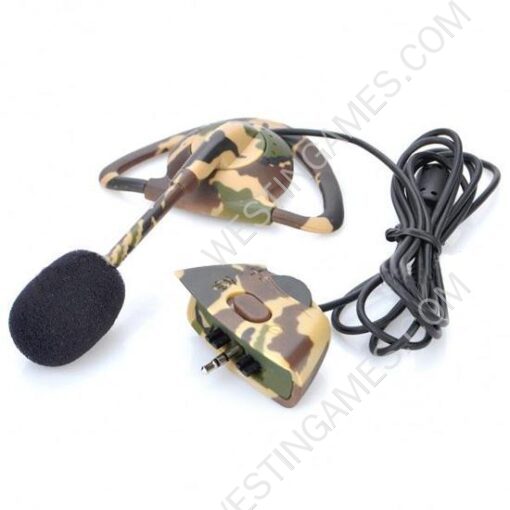 Hook Style Earphones with Microphone without Packing for Xbox 360 - Camouflaged - Image 3