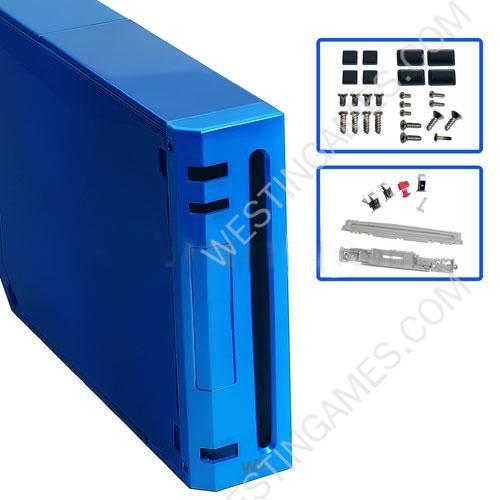 Replacement Full Customize Console Housing Shell Case for Nintendo WII - Blue