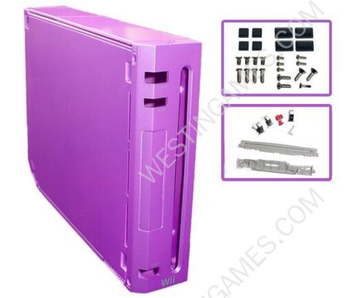 Replacement Full Customize Console Housing Shell Case for Nintendo WII - Purple