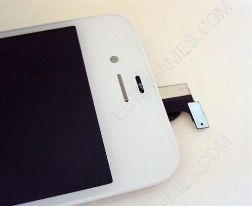 LCD Screen Display with Touch Screen + Stand Full Assembly for Apple iPhone 4S - White - Image 3