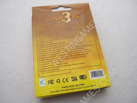 Gold 3DS Unlimited Upgradable Fire card V1.44U & V4.1.08 for 3DS/NDSill/NDSI/NDSL - Image 4