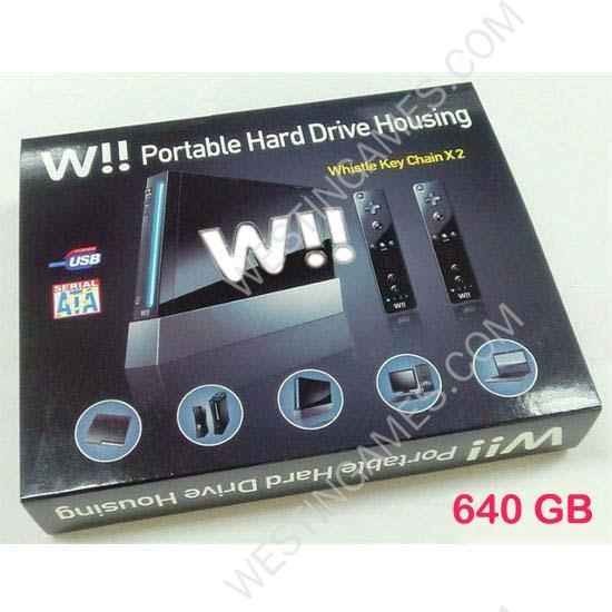 640GB Mini Wii Console Shaped External Storage USB 2.0 2.5" SATA Portable Hard Drive HDD White - Image 2