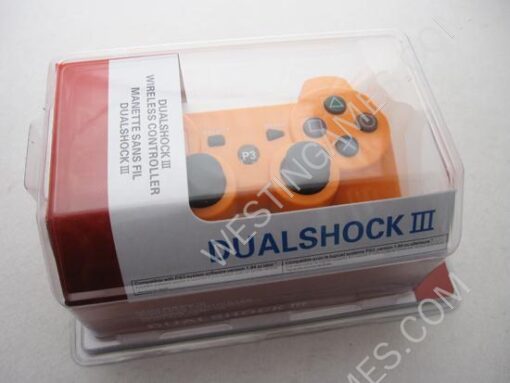 Dual Shock DualShock 3 Wireless Bluetooth SIXAXIS Controller Orange for All PS3 (NEUTRAL)