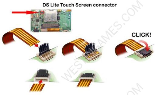 Touch Screen LCD Cable Connector for NDSL/DS Lite - Image 3