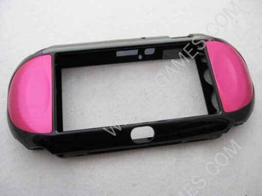Protect Plastic Aluminum Cover Case for Playstation Vita PSVita - Red - Image 2
