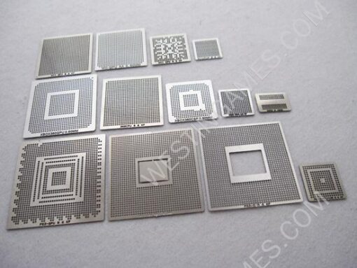 PS3 XBOX 360 WII GPU CPU CSP CACHE HANA Direct Heat Bga Stencil Template Kit (13 Piece)