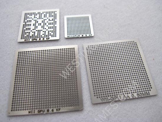 WII GPU CPU BGA Heated Stencil Template (4 Piece)