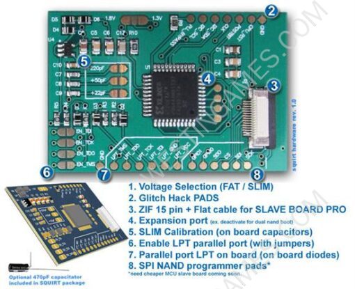 Squirt 360 Coolrunner Glitch JTAG Board for XBOX360 Hack Chip - Image 4