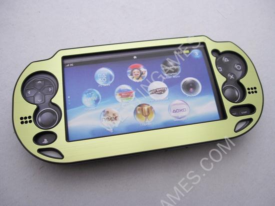 Protect Plastic Aluminum Cover Case for Playstation Vita PSVita - Green