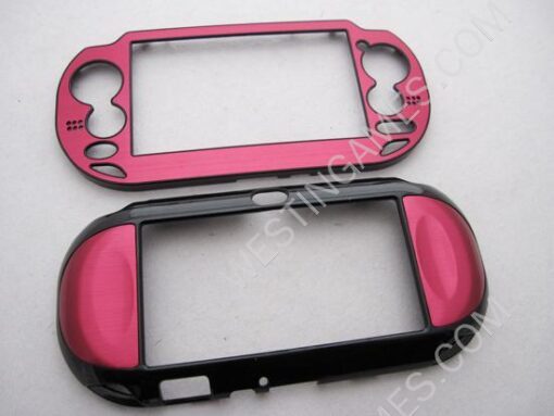 Protect Plastic Aluminum Cover Case for Playstation Vita PSVita - Red - Image 3