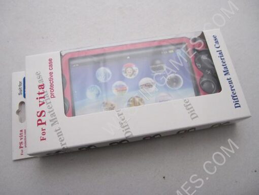 Protect Plastic Aluminum Cover Case for Playstation Vita PSVita - Red - Image 4
