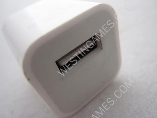 EU Plug USB Power Adapter White for iPhone 4 (1A) - Image 2