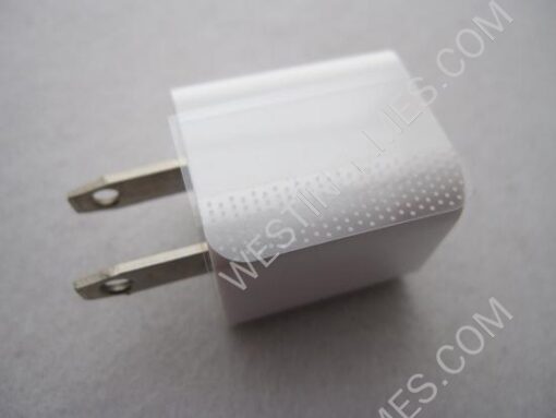 USB Power Charger Adapter White for iPhone 4/4S US Plug (1A)