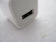USB Power Charger Adapter White for iPhone 4/4S US Plug (1A) 02