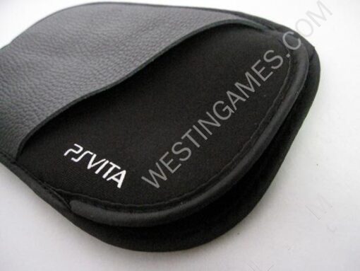 Litchi Nut Pattern Leather Pouch Bag for PSVITA PS VITA - Black - Image 3