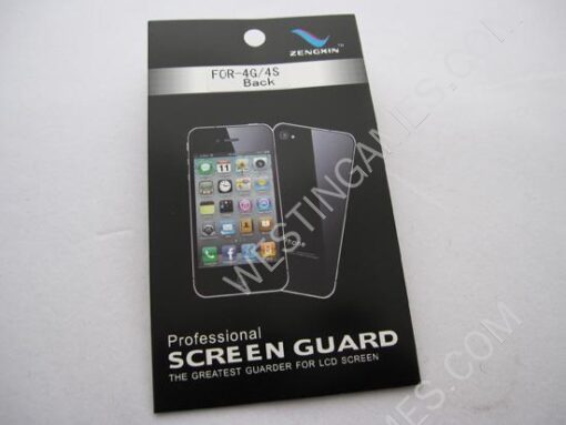 Clear Screen Skin Protector Grand for iPhone 4 4S - Back