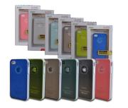Transparent Colorful Protective Cover Case for iPhone 4G/4S (6 Colors)