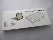 Wireless Bluetooth Keyboard for iPhone 3G/4G/4S, iPad 2/3/4 ,Cellphone - White 06