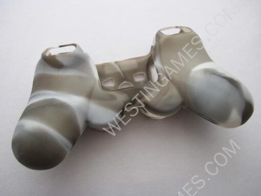 Silicone Protective Case for PS3 Controllers Gray-White (Nude Packs) - Image 2