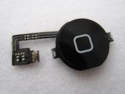 Back Home Button & Home Button Flex Cable Black for iPhone 4S (OEM)