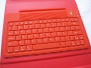 76-Key Wireless Bluetooth Silicon Keyboard Leather Case Cover for Apple iPad 2 iPad 3 - Red 04