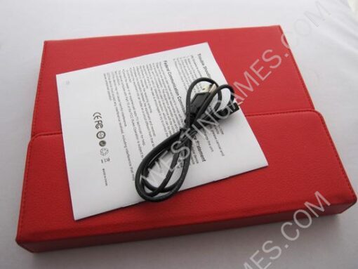 76-Key Wireless Bluetooth Silicon Keyboard Leather Case Cover for Apple iPad 2 iPad 3 - Red - Image 5