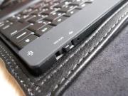 Wireless Bluetooth Plastics ABS Keyboard Leather Case Cover Black for Apple iPad 2 / 3 03