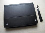 Wireless Bluetooth Plastics ABS Keyboard Leather Case Cover Black for Apple iPad 2 / 3 05