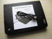 Wireless Bluetooth Plastics ABS Keyboard Leather Case Cover Black for Apple iPad 2 / 3 06
