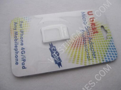 Professional U Best Crystal Micro Sim Adapter for iPhone / iPad /Mobile Phone