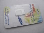 Professional U Best Crystal Micro Sim Adapter for iPhone / iPad /Mobile Phone