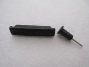 Silicone Dock Cover Headset Dust Cap for iPhone 4 4G 4S - Black 02